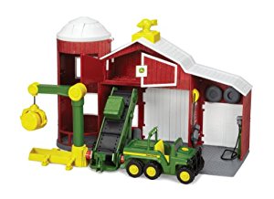 Amazon.com: Ertl John Deere Power Drive Barn: Toys & Games