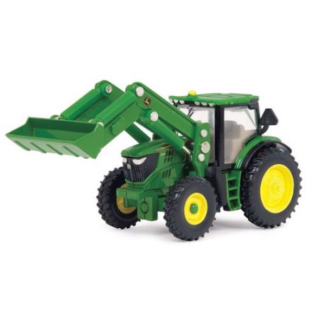 Ertl John Deere 6210R Toy Tractor with Front Loader, 1:64 ...