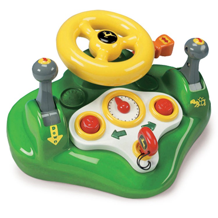 John Deere Kids Electronic Steering Wheel Toy ...