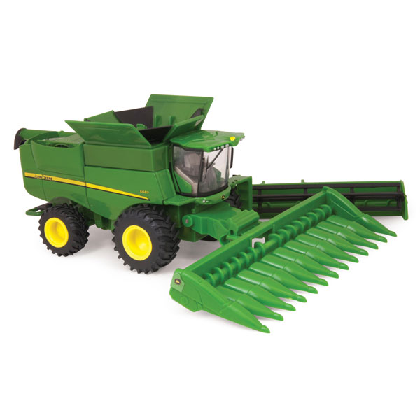 John Deere 1:64 scale S680 Toy Combine with Heads - TBE45380