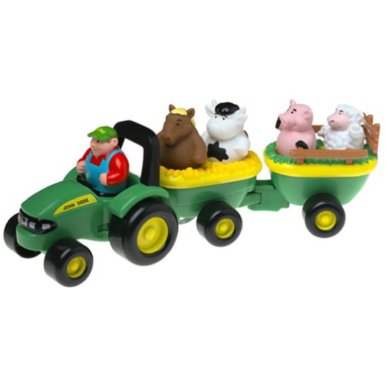 John Deere Animal Sounds Hayride Toddler Farm Playset ...