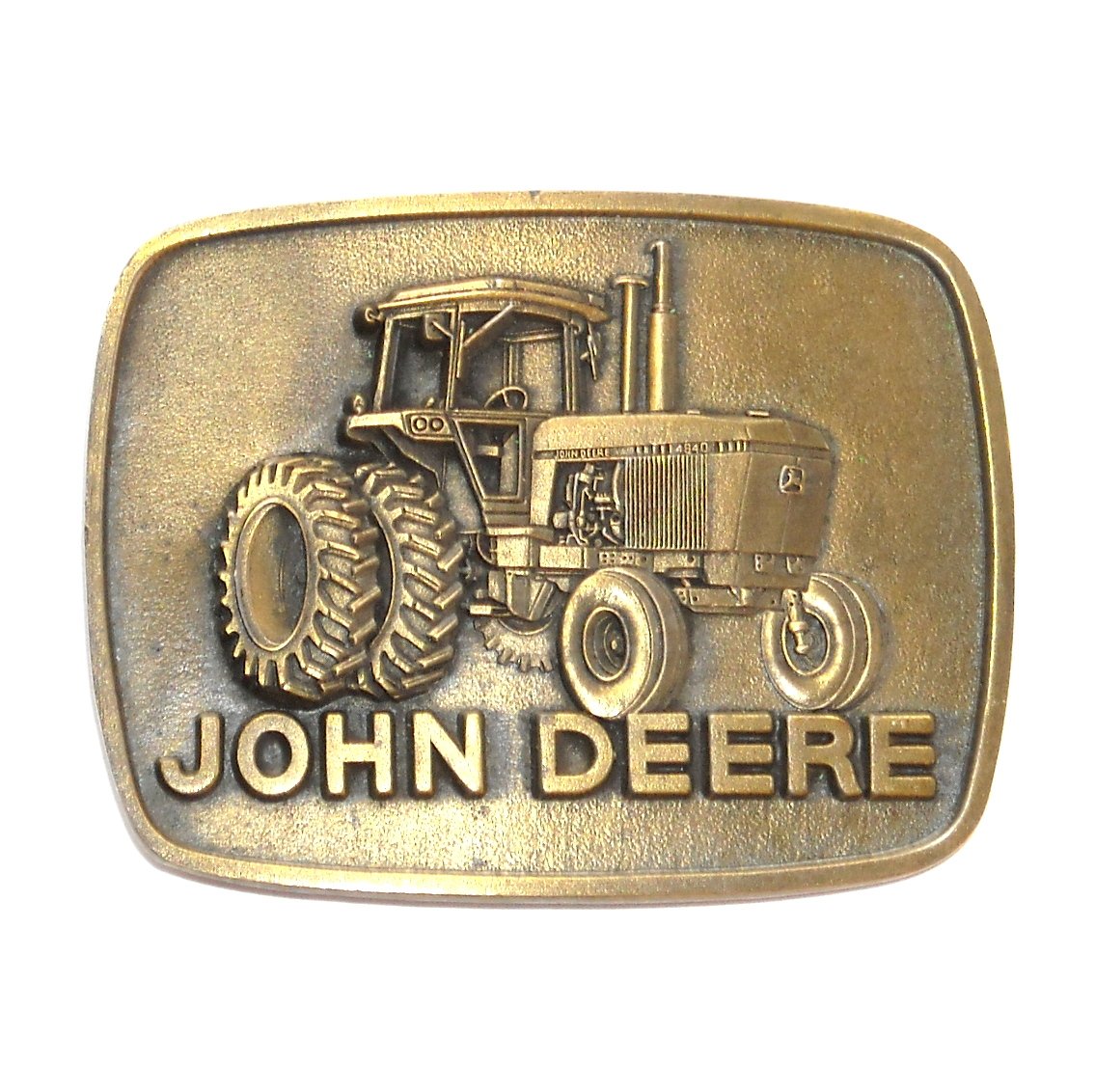 John Deere 4840 Tractor Vintage 1977 Belt Buckle Keyring Set