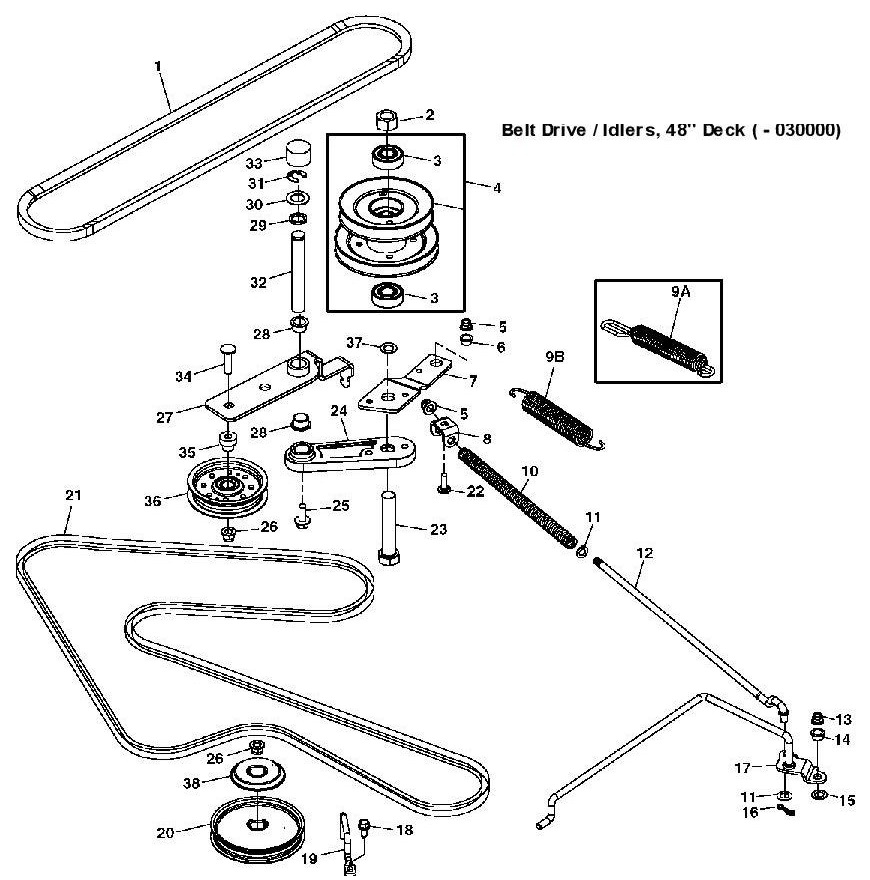 John Deere X540 Garden Tractor Spare Parts