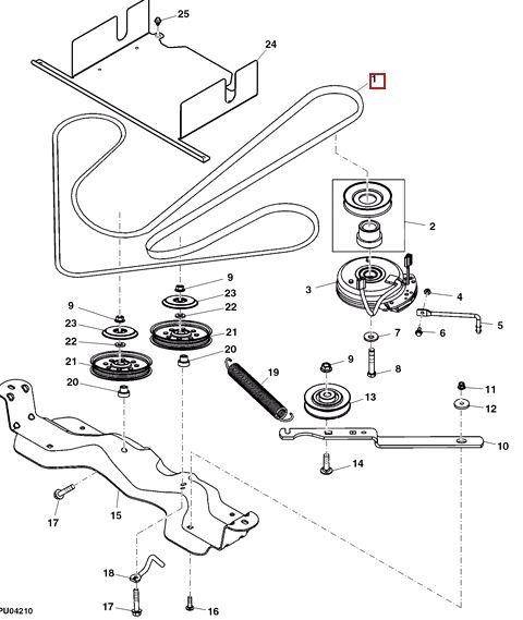 John Deere Transmission Belt (M160571) for Z225, Z425 and ...