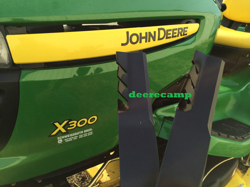 Pair 42 Gator mulching mower blades John Deere X300,X304 ...