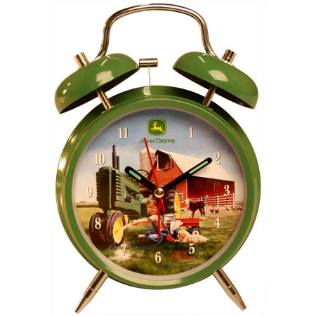 John Deere Child's Twin Bell Alarm Clock