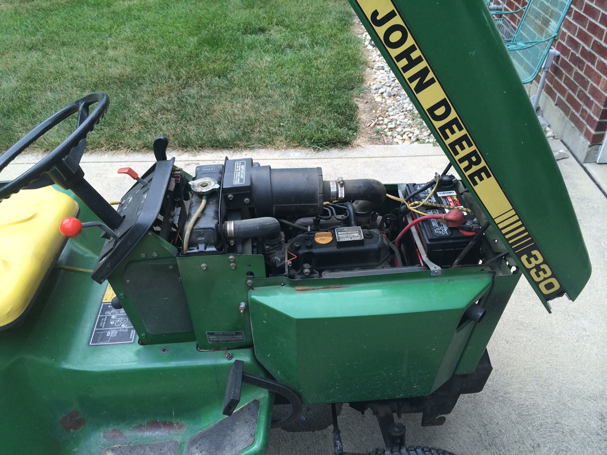 Added a new fuel filter to our John Deere 330 | My ...