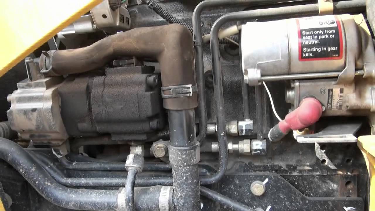 Deere 110 tlb backhoe engine and hydraulic oil change ...