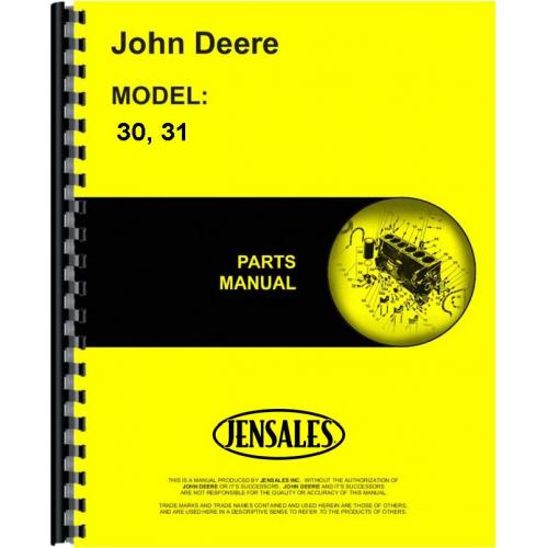 John Deere Rotary Tiller Parts Manual (JD-P-PC953)