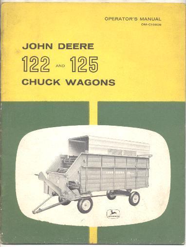 John Deere 122 & 125 Chuck Wagons Manual | eBay