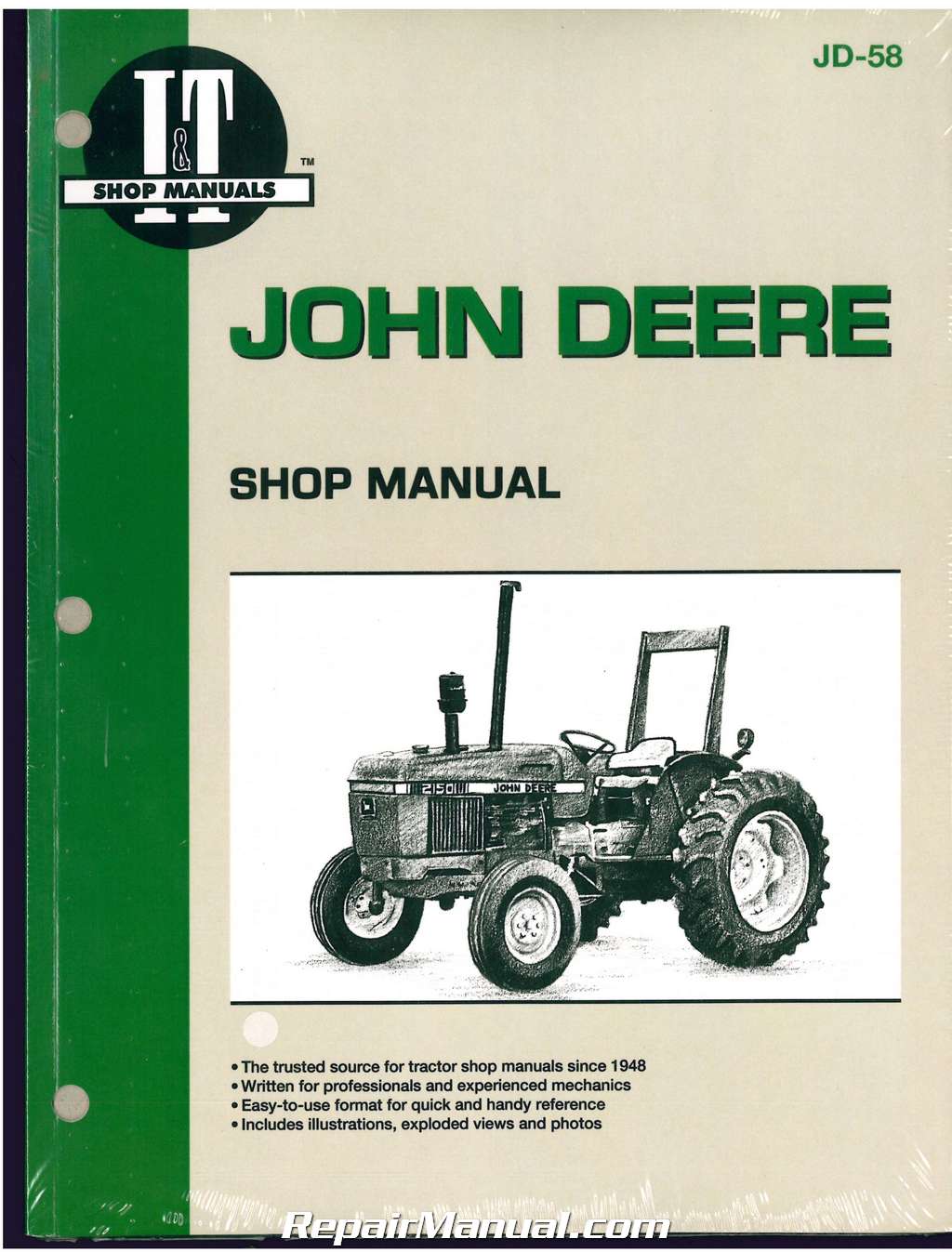 John Deere 2150 – 2555 Tractor Workshop Manual