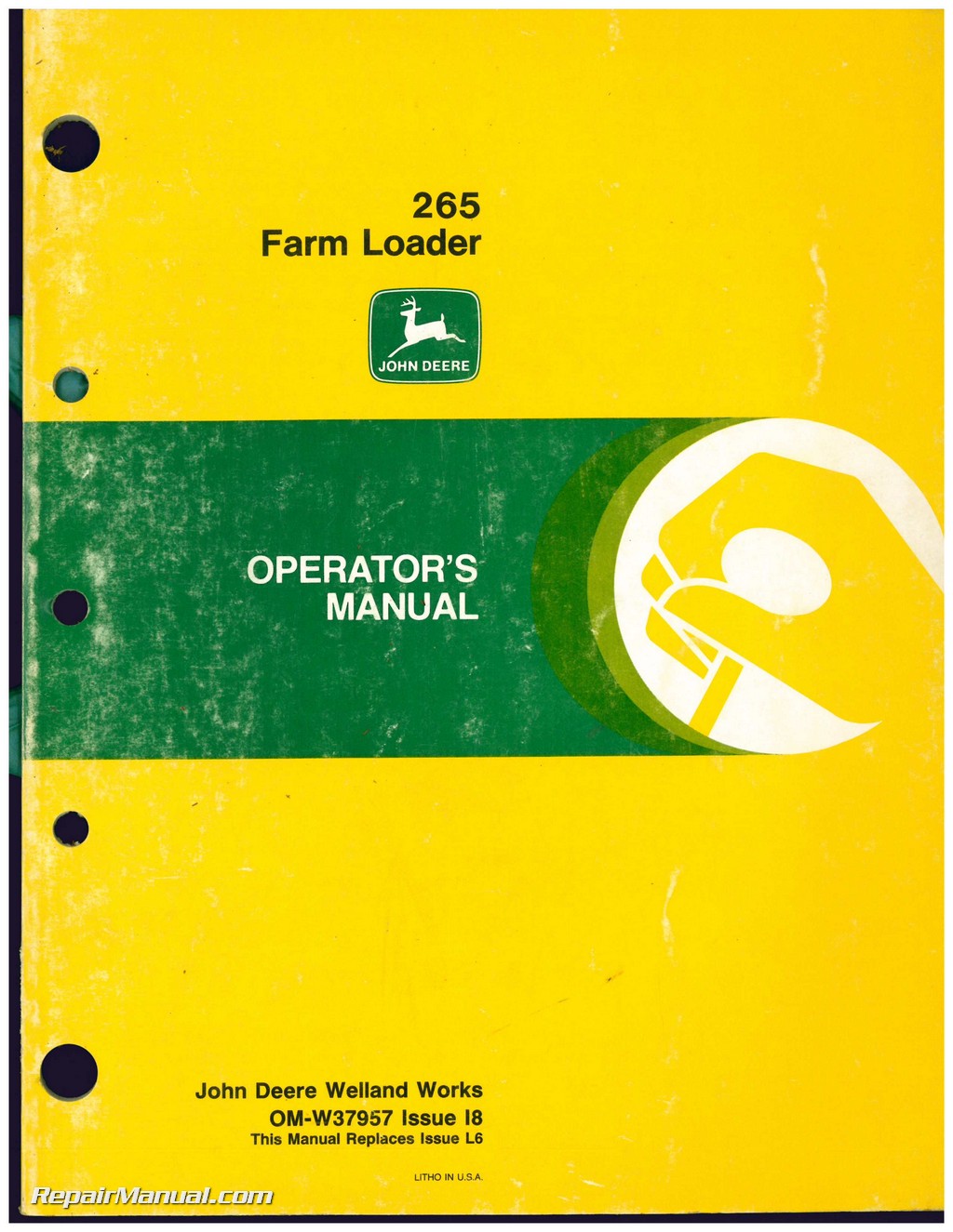 John Deere 265 Farm Loader Operators Manual