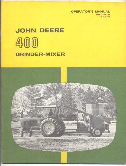 John Deere Manual 400 Grinder-Mixer | eBay