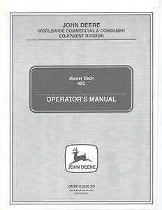 John-Deere-42C-Mower-Deck-Operators-Manual-EXCELLENT