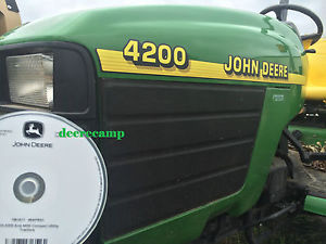 John Deere 4200,4300,4400 compact tractor repair shop tech ...
