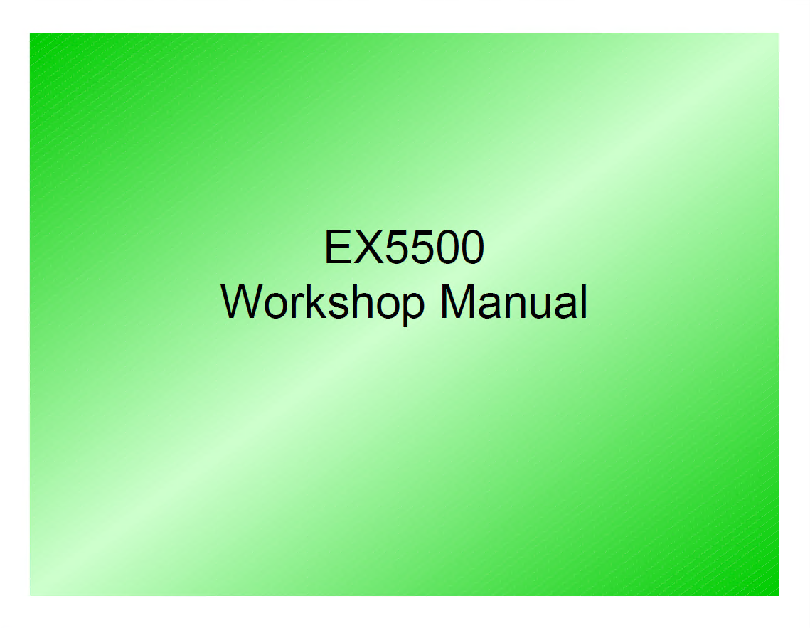 Hitachi EX5500 Excavator Workshop Manual W118E00 PDF ...