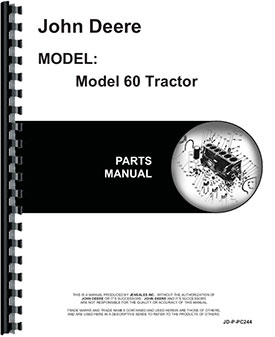 John Deere 60 Tractor Parts Manual