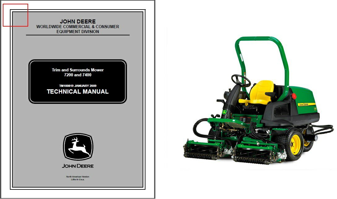 John Deere Trim and Surrounds Mower 7200 & 7400 Service ...