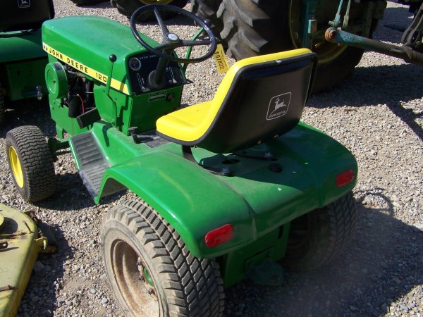 7832: John Deere 120 Lawn & Garden Tractor with Mower ...