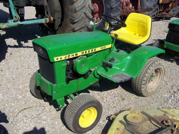 7832: John Deere 120 Lawn & Garden Tractor with Mower ...
