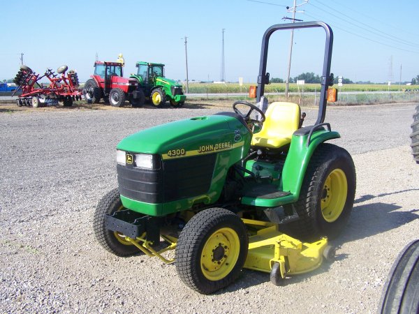 11864: John Deere 4300 4x4 Compact Tractor, Belly Mower ...