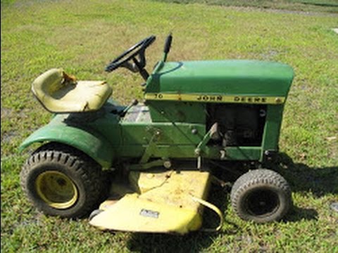 1970? John Deere 70 Lawn Tractor - YouTube