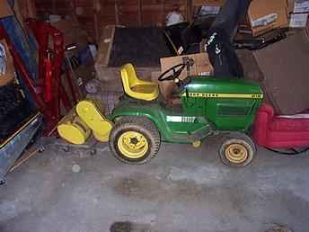 Used Farm Tractors for Sale: John Deere 212 W/Mower ...