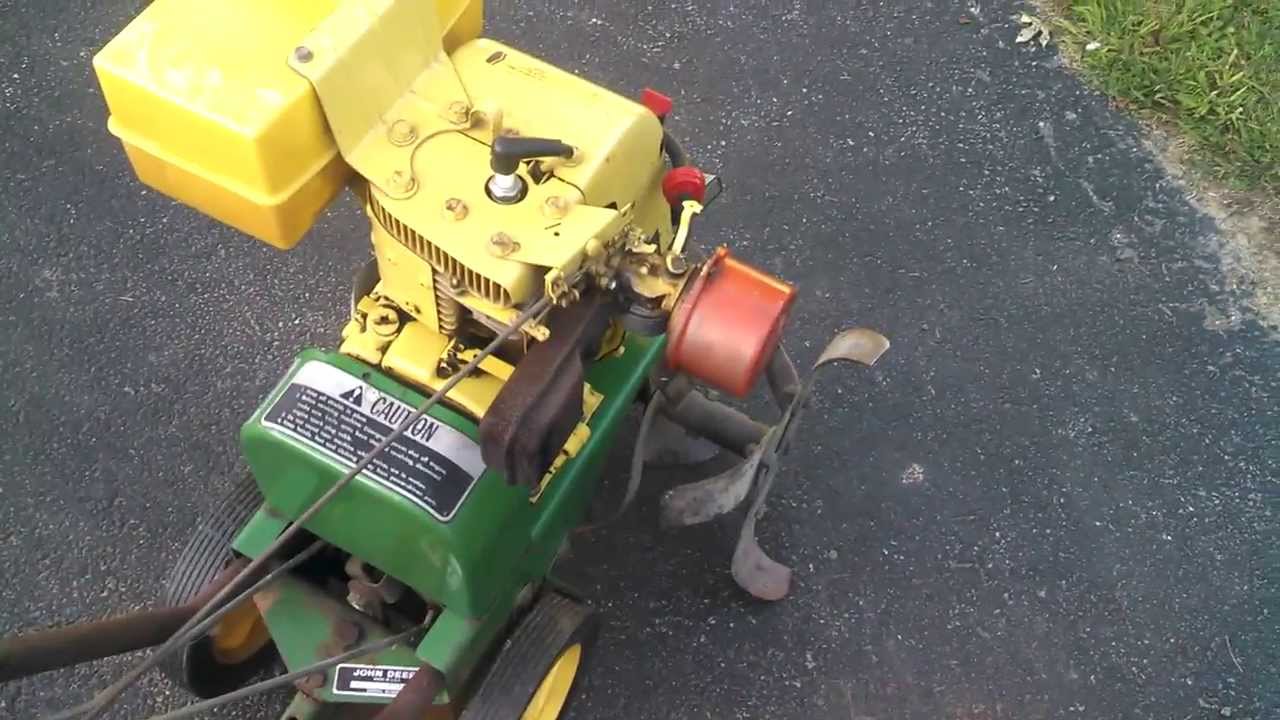 John Deere 624 Tiller - YouTube