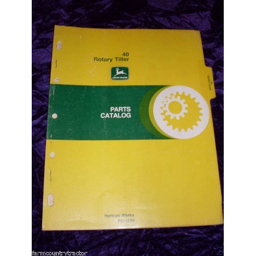 John Deere 40 Rotary Tiller OEM Parts Manual