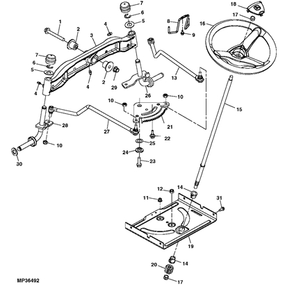 John Deere 155C Lawn Tractor Parts