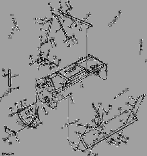 HOUSING, LIFT ARMS AND REAR SHIELD (680 TILLER) - DIGGER ...