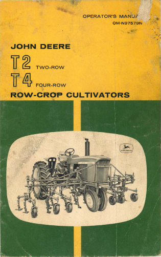 John Deere T2, Two-Row and T4 Four-Row Crop Cultivator