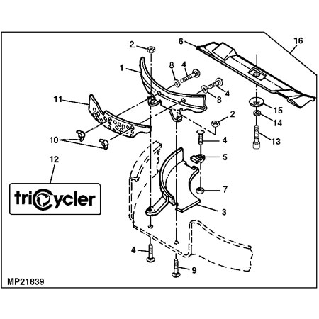 John Deere TriCycler Mulch Kit 38-inch Deck - BG10107