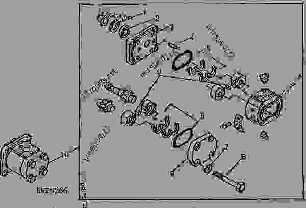 HYDRAULIC PUMP (19CC) [02B13] - TRACTOR John Deere 1450 ...