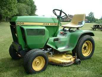 Used Farm Tractors for Sale: John Deere 200 Garden Tractor ...