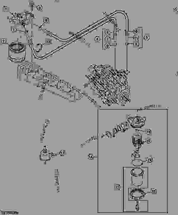 Fuel Filters - EXCAVATOR John Deere 50D - EXCAVATOR - 50D ...