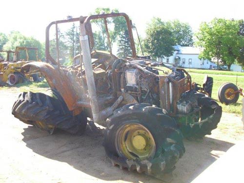 Salvaged John Deere 6430 tractor for used parts | EQ-20605 ...