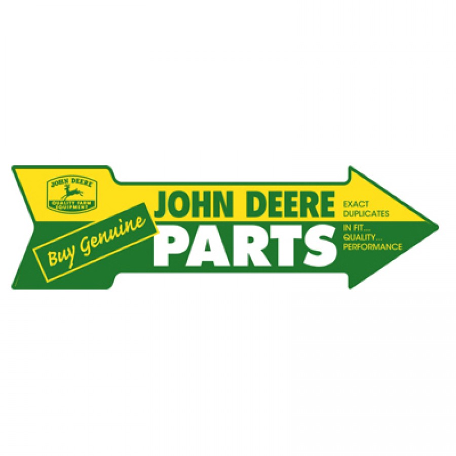 John Deere Parts Metal Arrow Sign | RunGreen.com