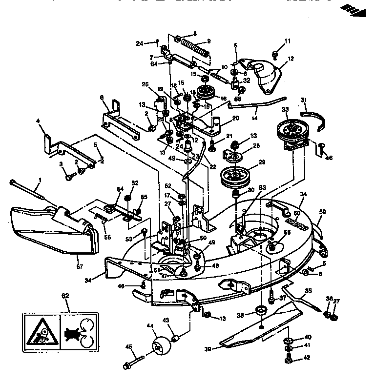 MOWER DECK 38 (97CM) Diagram & Parts List for Model ...