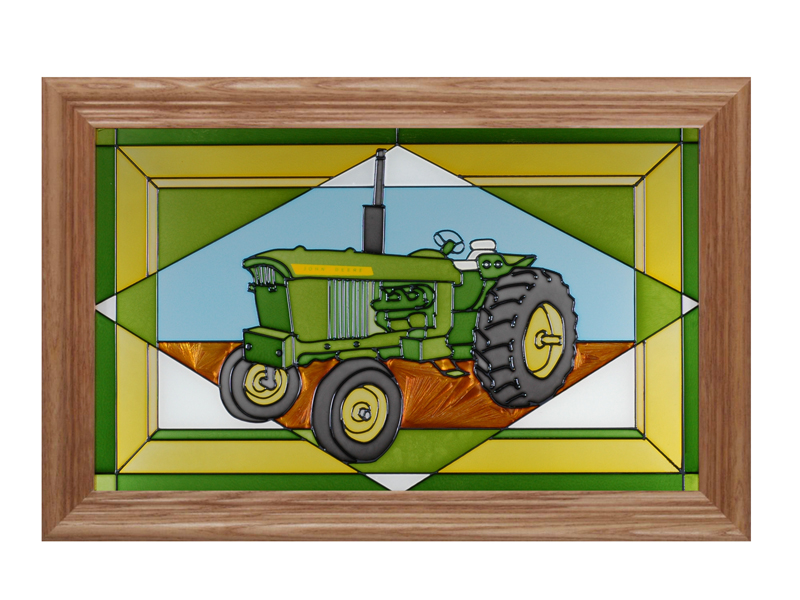 Tractor, John Deere Model 4020, Horizontal Stained Glass ...