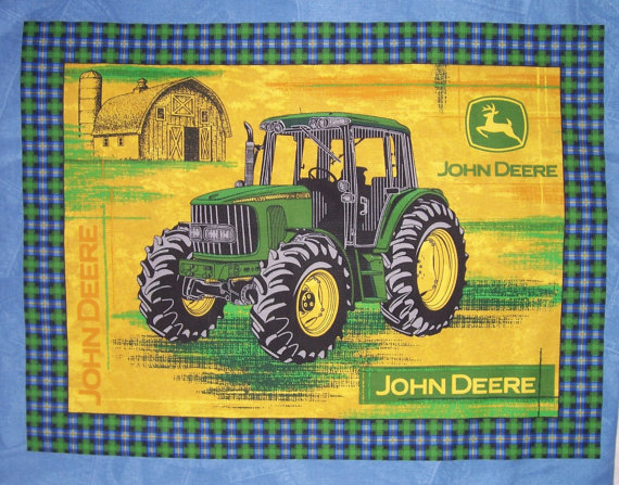 John Deere Cotton Pillow Panels