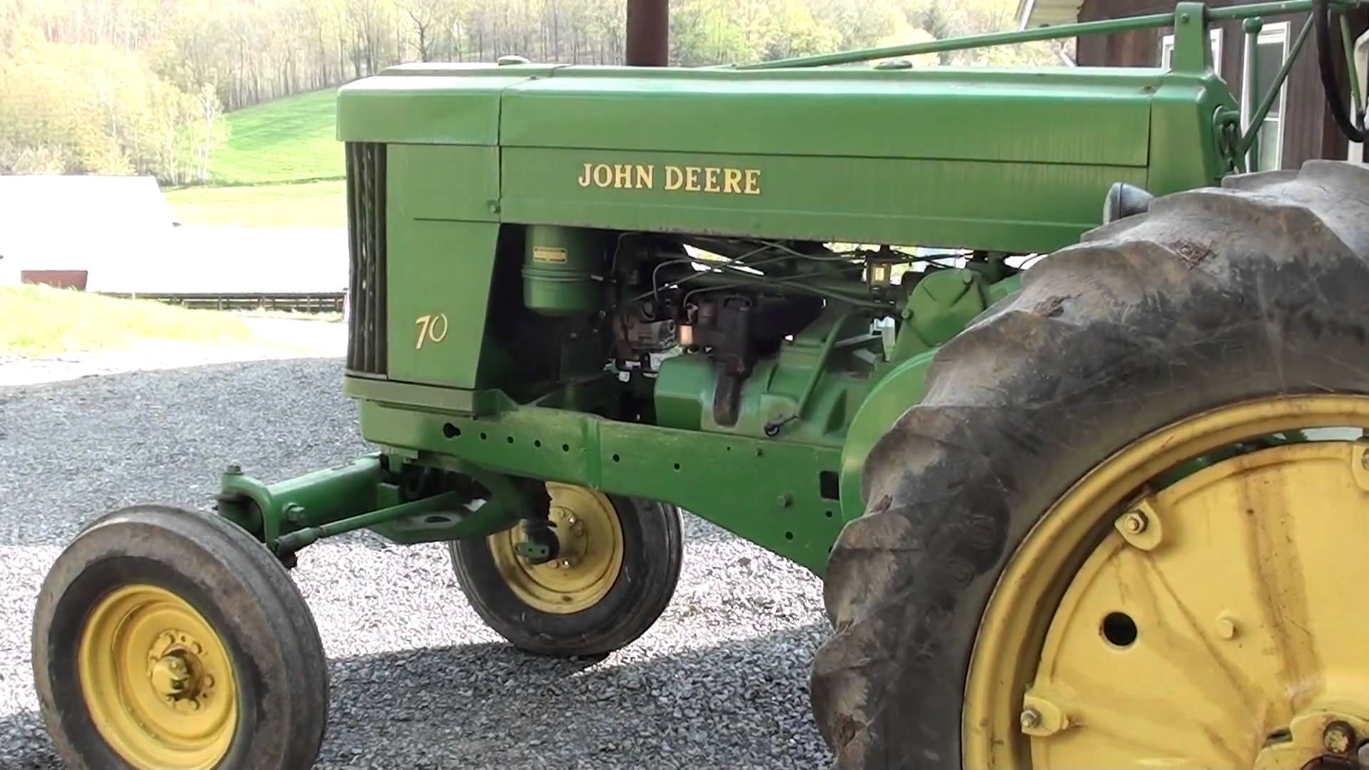 John Deere 70 lower idle - YouTube