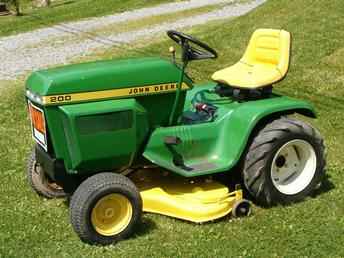 Used Farm Tractors for Sale: John Deere 200 Garden Tractor ...