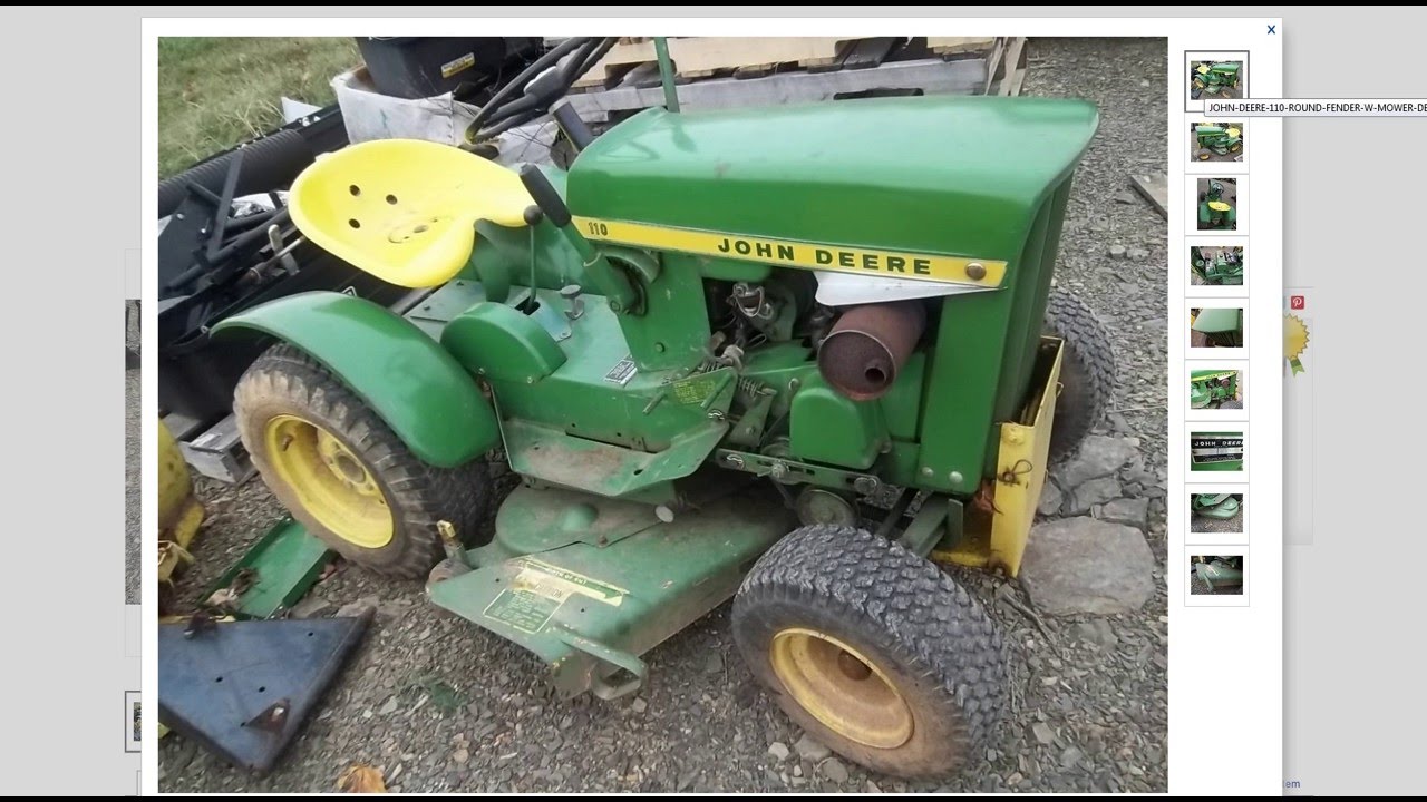 My (new) Vintage 1967 John Deere 110 Lawn Mower Tractor ...