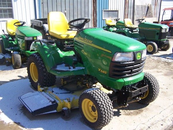 75: John Deere X585 Lawn and Garden Tractor w/ 4x4 Mowe ...