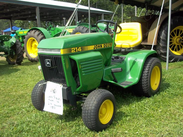 214 garden tractor | John Deere equipment | Pinterest
