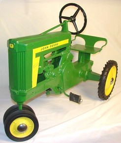 An Eska John Deere 620 pedal tractor; image credit on full ...