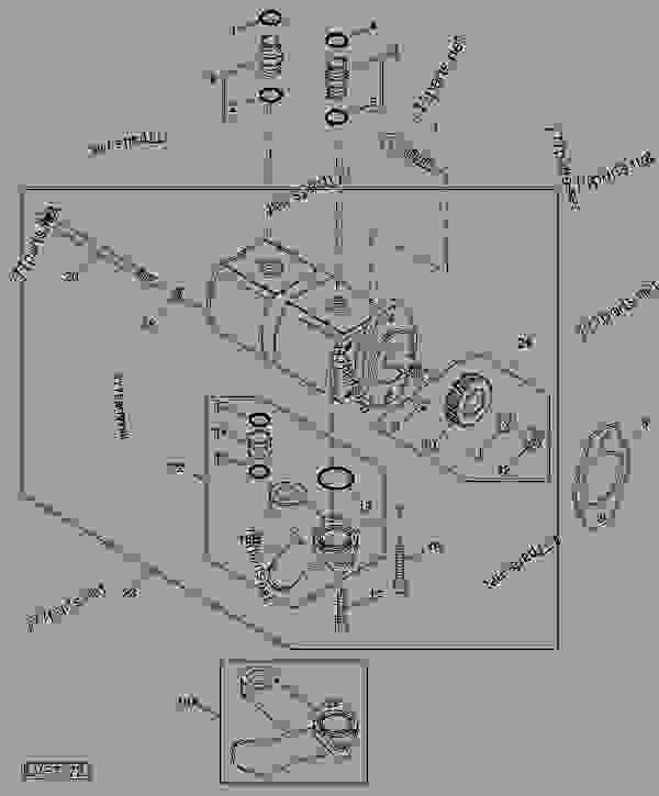 HYDRAULIC PUMP - TRACTOR John Deere 5210 - TRACTOR - 5210 ...