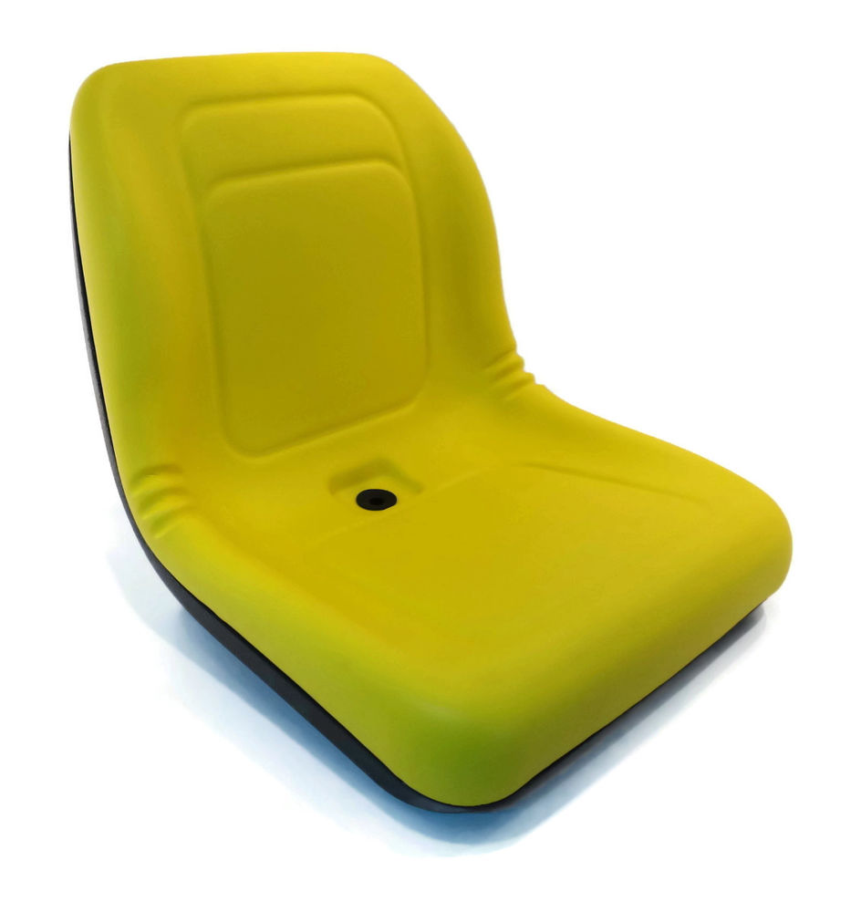 New Yellow HIGH BACK SEAT for John Deere Lawn Mower Models ...