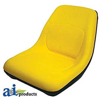 Amazon.com: AM126865 Seat High Back Yellow Fits John Deere ...